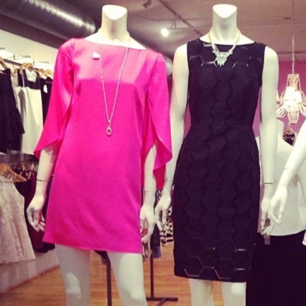 Barbie pink Milly ruffle sleeve mini, sz 6. Worn once,perfect for wedding season